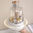 360 Degree Rotating Makeup Organizer With Lip 5 Compartments Swivel Storage Box Desktop Cosmetic Holder for Brushes Lipstick - Transparent - 4