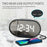 TS-R900 5.5 Inch LED Mirror Clock Dual USB Charging Stepless Brightness Digital Alarm Clock for Bedroom - Black - 2