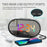 TS-R900 LED Digital Alarm Clock 5.5 Inch Mirror Display Dual USB Charging Desk Clock for Bedroom Desktop - Black - 2