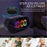 TS-R900 LED Digital Alarm Clock 5.5 Inch Mirror Display Dual USB Charging Desk Clock for Bedroom Desktop - Black - 5