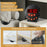 TS-BC630 Vibrating LED Alarm Clock 3.74in Digital Display 115dB Strong Vibration Doorbell Phone Call Reminder - Black - 4
