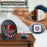TS-BC630 Vibrating LED Alarm Clock 3.74in Digital Display 115dB Strong Vibration Doorbell Phone Call Reminder - Black - 5