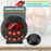 TS-BC630 Vibrating LED Alarm Clock 3.74in Digital Display 115dB Strong Vibration Doorbell Phone Call Reminder - Black - 6