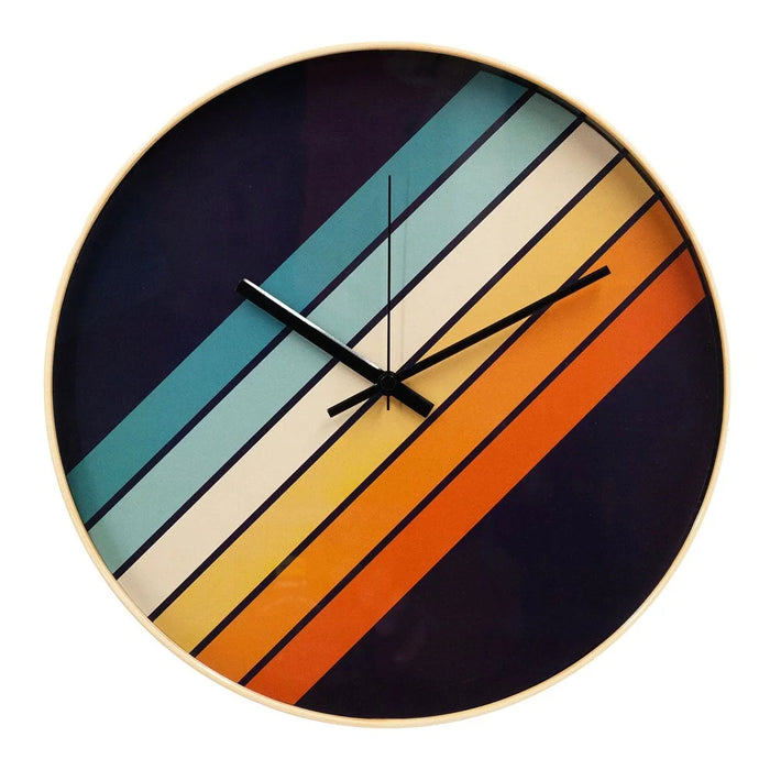 Creative Wall Clock Silent Movement Non-Drilling Installation Modern Minimalist Clock for Living Room (No Seamless Nail) - Black - 1