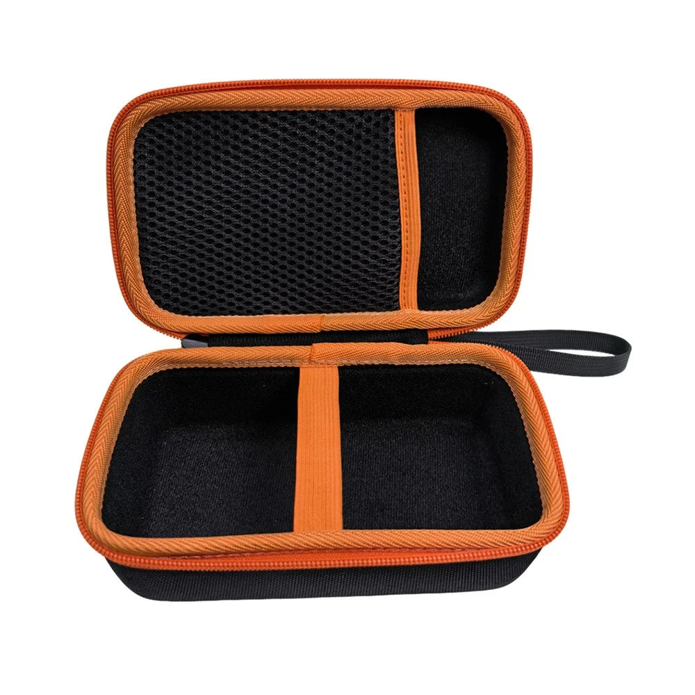 Portable EVA Tool Case for Klein MM325  /  MM420  /  MM400  /  MM300  /  ET140  /  80023P  /  Fluke 117  /  115 Multimeter Storage Bag - Black  /  Orange - 7