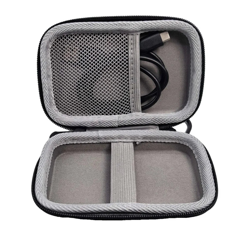 Portable Hard Drive Case for SanDisk Extreme  /  Extreme Pro Portable SSD 500GB 1TB 2TB Travel Storage Bag - Black EVA Shockproof Protective Cover with Mesh Pocket - 6