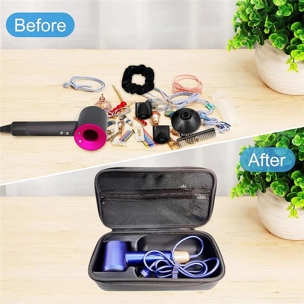 Hair Dryer Hard Case for Xiaomi  /  Laifen  /  Dyson Supersonic DH01  /  DH03 EVA Shockproof Storage Bag - Black - 7