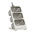 Large Size 3-Tier Folding Storage Organizer Rack with Rabbit Clip Large Opening Tea Bag Coffee Capsule Desktop Holder - 1