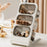 Large Size 3-Tier Folding Storage Organizer Rack with Rabbit Clip Large Opening Tea Bag Coffee Capsule Desktop Holder - 2