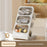 Small Size 3-Tier Folding Storage Organizer Rack Large Opening Tea Bag Coffee Capsule Desktop Holder - 3
