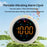 TS-BC800-LED Portable Vibrating LED Alarm Clock Dual Alarm 3-Level Vibration Music Function Desk Clock for Sleep - White - 6
