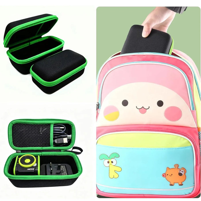 Hard Shell Case for LeapFrog LeapMove Kids Learning Projector EVA Travel Storage Bag Portable Carrying Case - Black  /  Green - 3