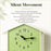 Cuckoo Clock Wall Clock Fairy Tale House Design Hourly Chime Bird Pendulum Decorative Clock for Living Room Kids Room - T62  /  Green - 5