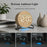 LED Digital Desk Clock Metal Stand Ambient Light Countdown Timer Temperature Bedside Alarm Clock - 2815 Round Shape  /  Yellow - 4