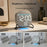LED Digital Desk Clock Metal Stand Ambient Light Countdown Timer Temperature Bedside Alarm Clock - 2815 Round Shape  /  Yellow - 5