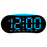 LED Digital Clock Curved Screen Time Date Large Display Adjustable Brightness Wall Desk Clock - GH9031 Black Shell  /  Blue Light - 1