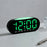 LED Digital Clock Curved Screen Time Date Large Display Adjustable Brightness Wall Desk Clock - GH9031 Black Shell  /  Blue Light - 7