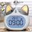 Corgi Dog Alarm Clock LED Display Night Light 1200mAh Rechargeable Silent Clock for Students - Yellow - 3