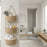 3-Tier Cotton Rope Woven Storage Basket Detachable Wall-Mounted Organizer for Kitchen Bathroom - Coffee - 6
