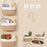 3-Tier Cotton Rope Woven Storage Basket Detachable Wall-Mounted Organizer for Kitchen Bathroom - Coffee - 7