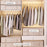 80x47x21cm Under Bed Storage Box Large Capacity Foldable Clothes Organizer with Handles - Beige - 3