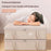 80x47x21cm Under Bed Storage Box Large Capacity Foldable Clothes Organizer with Handles - Beige - 6