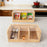 3-Compartment Bamboo Coffee Tea Bag Storage Box Flip Lid Organizer for Kitchen Desk - 4