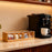 5-Compartment Bamboo Coffee Tea Bag Storage Box Flip Lid Organizer for Kitchen Desk - 2