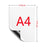 Magnetic Soft Dry Erase Whiteboard Fridge Message Board with 2 Pens and 1 Eraser - Right Angle - 1