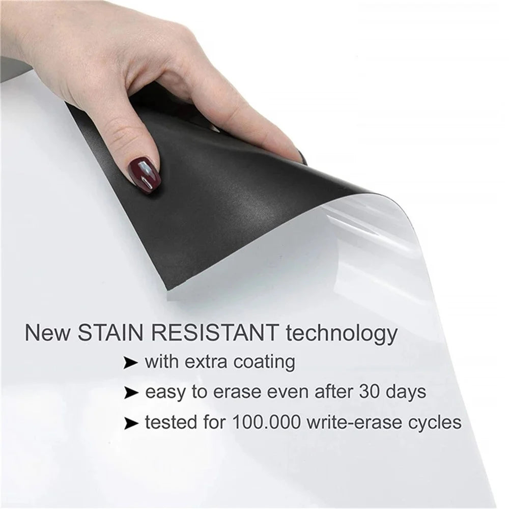 Rewritable Message Board Magnetic Dry Erase Whiteboard with 2 Pens and 1 Eraser - Rounded Corner - 4