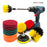 14Pcs HX1908 Electirc Drill Brush Set Scrub Pads and Sponge Cleaner Kit with Drill Bit Extender - 1