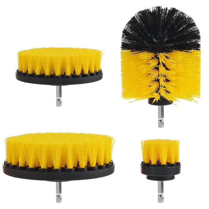 12Pcs HX806-1 Electric Washing Brush Electric Drill Set Power Scrubber for Car Bathroom Kitchen Cleaning Tools - 2