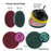 7pcs Electric Drill Sticky Disc Set Cleaning Brush Car Wheel Polishing Grinding Brushes Set Buffing Disc Kit - 2