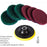 7pcs Electric Drill Sticky Disc Set Cleaning Brush Car Wheel Polishing Grinding Brushes Set Buffing Disc Kit - 5