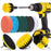 12Pcs Electirc Drill Brush Set Power Scrubber Cleaner Kit for Car Bathroom Kitchen Cleaning Tool - 1