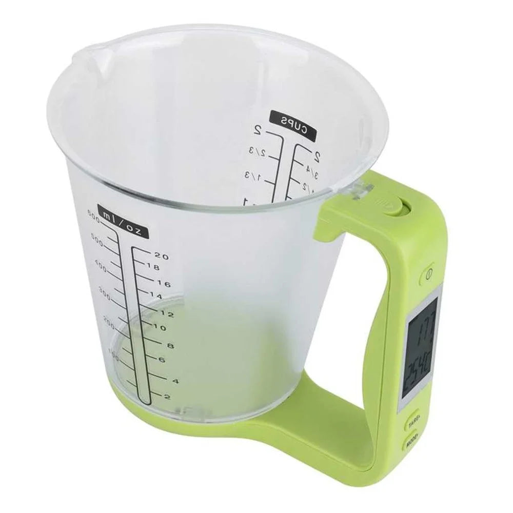 TY-C01 Electronic 1000g Measuring Cup 0.1g Accuracy Detachable Kitchen Measuring Cup with Scale (BPA Free, No FDA Certificate) - Light Green - 2