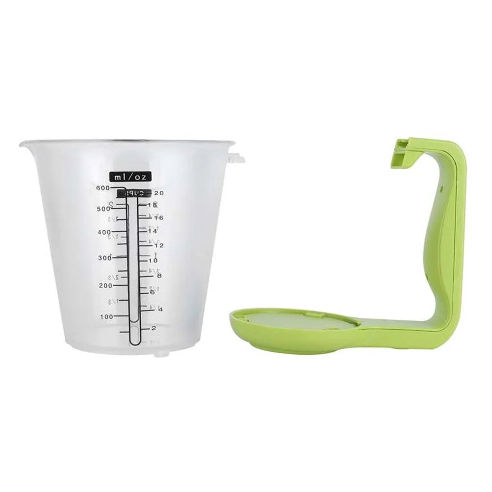 TY-C01 Electronic 1000g Measuring Cup 0.1g Accuracy Detachable Kitchen Measuring Cup with Scale (BPA Free, No FDA Certificate) - Light Green - 4