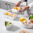 YM-6424-1 20PCS Refrigerator Organizer Bins Detachable 4-Grid Fridge Food Storage Bins Organizer Boxes (No FDA Certificate, BPA-free) - 2