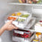 YM-6424-1 20PCS Refrigerator Organizer Bins Detachable 4-Grid Fridge Food Storage Bins Organizer Boxes (No FDA Certificate, BPA-free) - 4