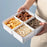 YM-6424-1 20PCS Refrigerator Organizer Bins Detachable 4-Grid Fridge Food Storage Bins Organizer Boxes (No FDA Certificate, BPA-free) - 5