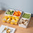 YM-6424-1 20PCS Refrigerator Organizer Bins Detachable 4-Grid Fridge Food Storage Bins Organizer Boxes (No FDA Certificate, BPA-free) - 6