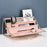 Nordic Multi-layer Desktop Organizer Multi-purpose Golden Iron Storage Tray Cosmetic Sundries Rack, Size L - Blackish Green - 2