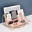Nordic Multi-layer Desktop Organizer Multi-purpose Golden Iron Storage Tray Cosmetic Sundries Rack, Size L - Blackish Green - 5