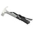 Camping Hammer Heavy Duty with Tent Stake Remover Steel Tent Hammer TPR Covered Handle Tent Mallet with Holding Strap - Grey - 1