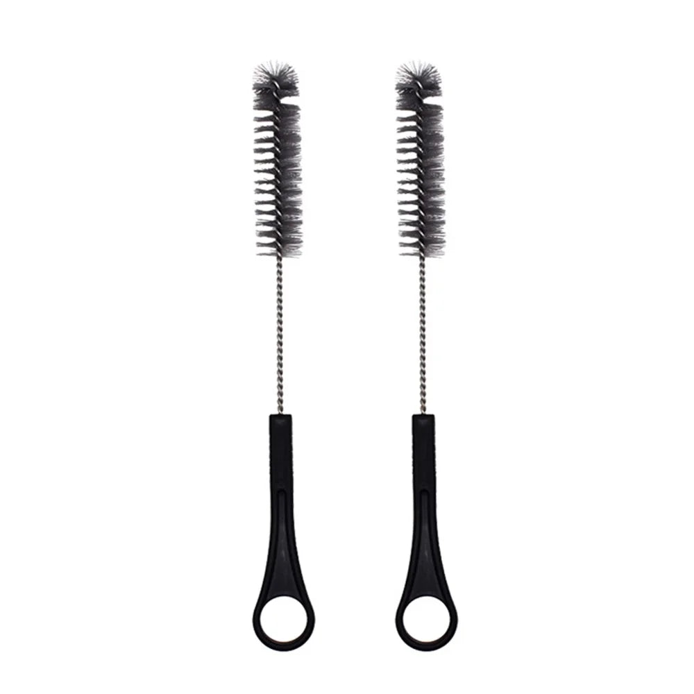 2Pcs/Set Tea Cup Cleaning Wire Brushes Thin Small Extra Long Pipe Milk Bottle Cleaners - 1