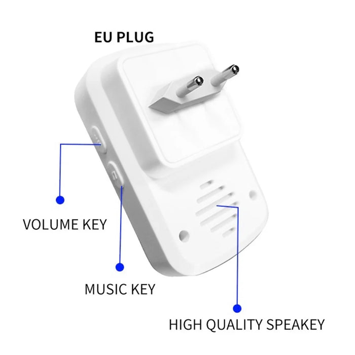 C20 Wireless Caregiver Pager Smart Call System with 1 SOS Call Button and 3 Receivers Nurse Calling Alert Patient Help Button EU Plug - Silver - 5
