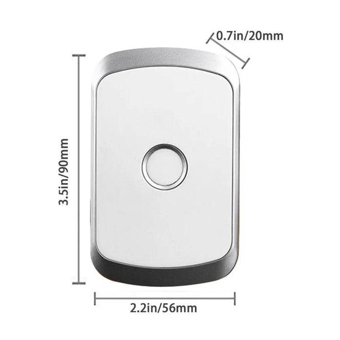 C20 Wireless Caregiver Pager Smart Call System with 1 SOS Call Button and 3 Receivers Nurse Calling Alert Patient Help Button EU Plug - Silver - 6