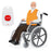 CTW07 EU Plug Wireless Alert Button Call Button for Elderly Emergency, Alert System for Seniors, 4 SOS Call Buttons and 1 Digital Screen Receiver - White - 5