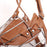 Adjustable Leather Straps Wire Basket Dog Anti-bite Muzzle Protective Mouth Cover Accessories, Size M - Brown - 4