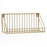 956 Living Room Bathroom Wall Storage Rack Iron Wall Mounted Shelf Holder, Size S - Gold - 1